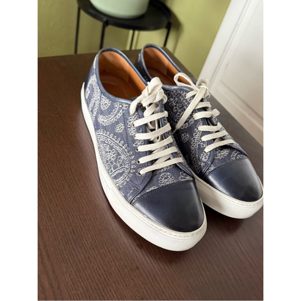 Taft The Jack Sneaker Bold Paisley Jacquard Fabric & Leather Size 43 (10) - Picture 12 of 12
